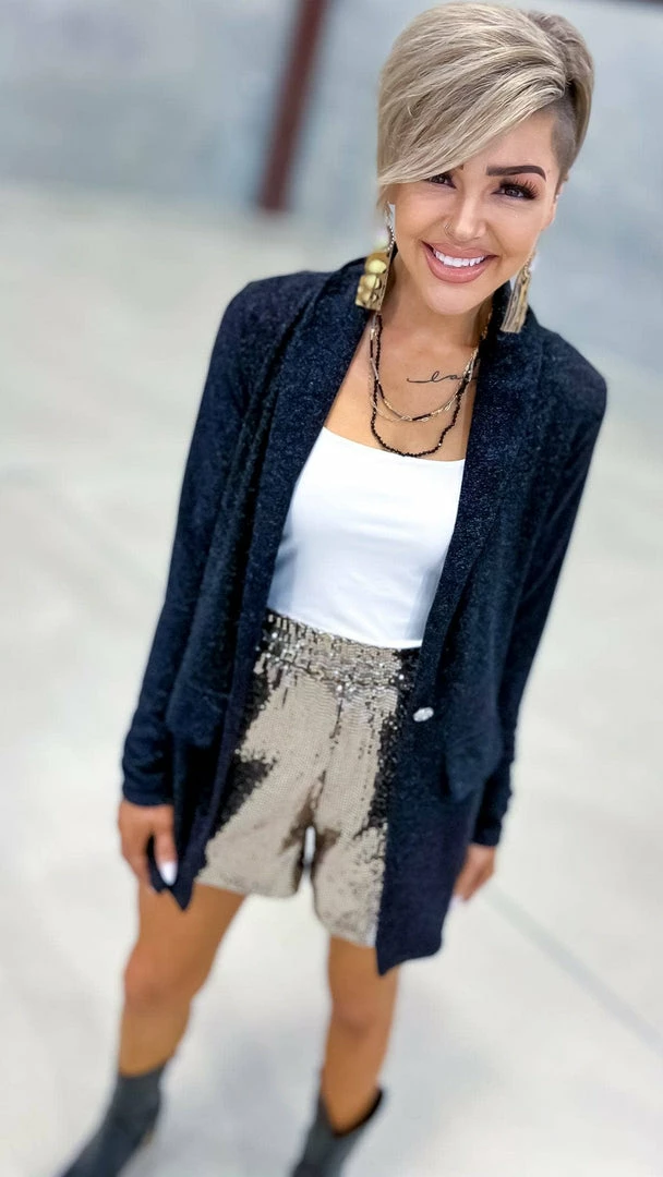 The ZigZag Stripe Black Night Of Lights Blazer