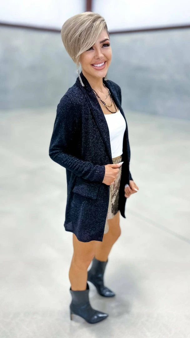 The ZigZag Stripe Black Night Of Lights Blazer