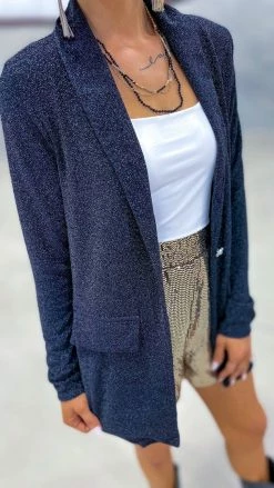 The ZigZag Stripe Black Night Of Lights Blazer