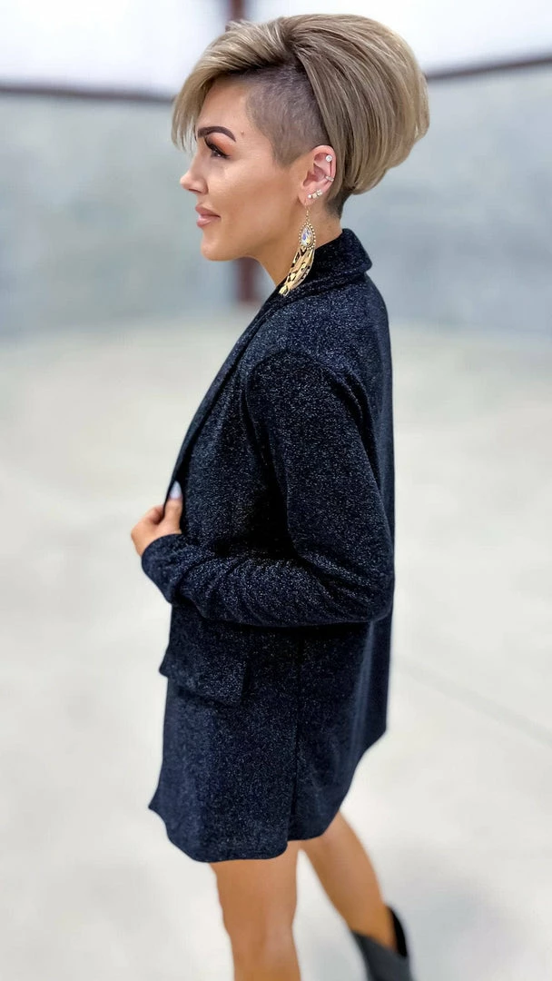 The ZigZag Stripe Black Night Of Lights Blazer