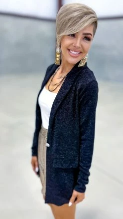 The ZigZag Stripe Black Night Of Lights Blazer