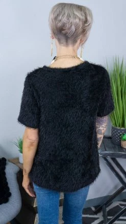 The ZigZag Stripe Black Night Views Top [NO RETURNS] TOPS & TUNICS