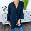 The ZigZag Stripe Black No Issues Tunic