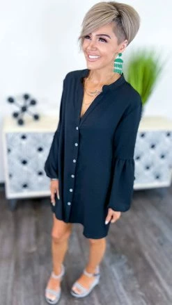 The ZigZag Stripe Black No Issues Tunic