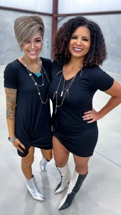 The ZigZag Stripe Black None Like Me Dress