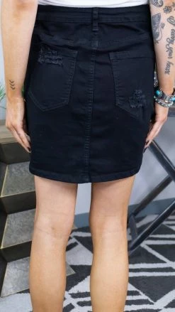 White Birch BOTTOMS Black On My Radar Skirt [NO RETURNS]