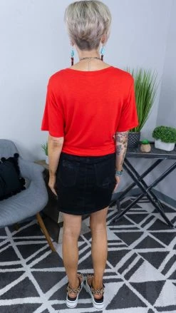 White Birch BOTTOMS Black On My Radar Skirt [NO RETURNS]