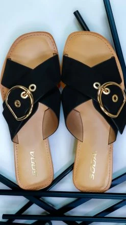 CCOCCI Black Oregan Sandals SHOES