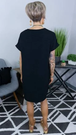 The ZigZag Stripe Black Pure Memories Dress