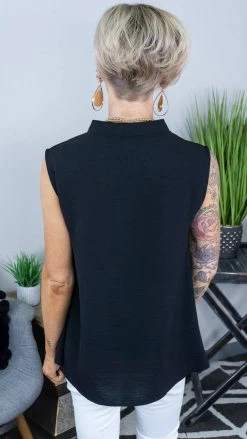 The ZigZag Stripe Black Romantic Remix Top