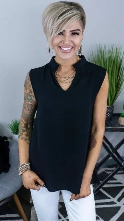 The ZigZag Stripe Black Romantic Remix Top