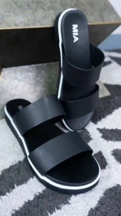 MIA Black Saige Platform Sandals