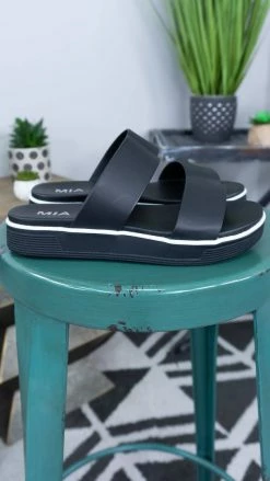 MIA Black Saige Platform Sandals