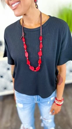 The ZigZag Stripe Black Satisfy Me Top