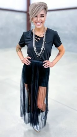 Origami Black See Yourself Skirt