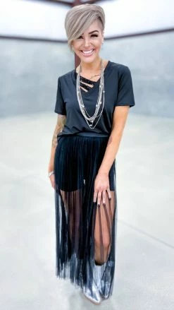 Origami Black See Yourself Skirt