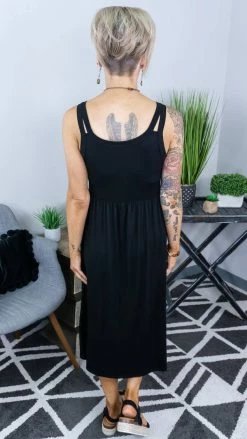 The ZigZag Stripe DRESSES Black She's Undeniable Dress