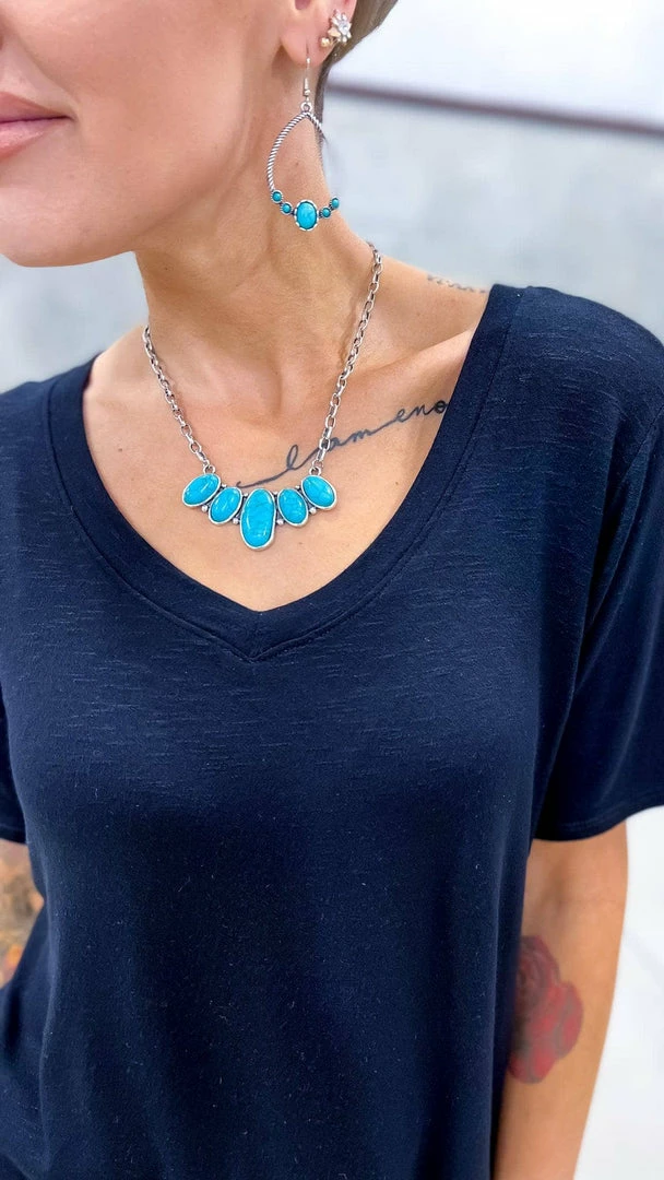 The ZigZag Stripe TOPS & TUNICS Black Slub Boyfriend Tee