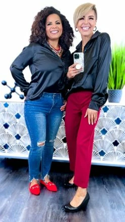 The ZigZag Stripe TOPS & TUNICS Black Smile For The Camera Top