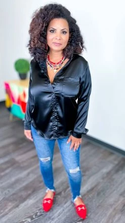 The ZigZag Stripe TOPS & TUNICS Black Smile For The Camera Top