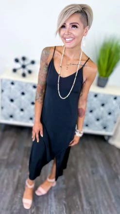 The ZigZag Stripe Black Sought After Dress [NO RETURNS]