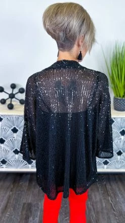 The ZigZag Stripe Black Statement Maker Cardigan