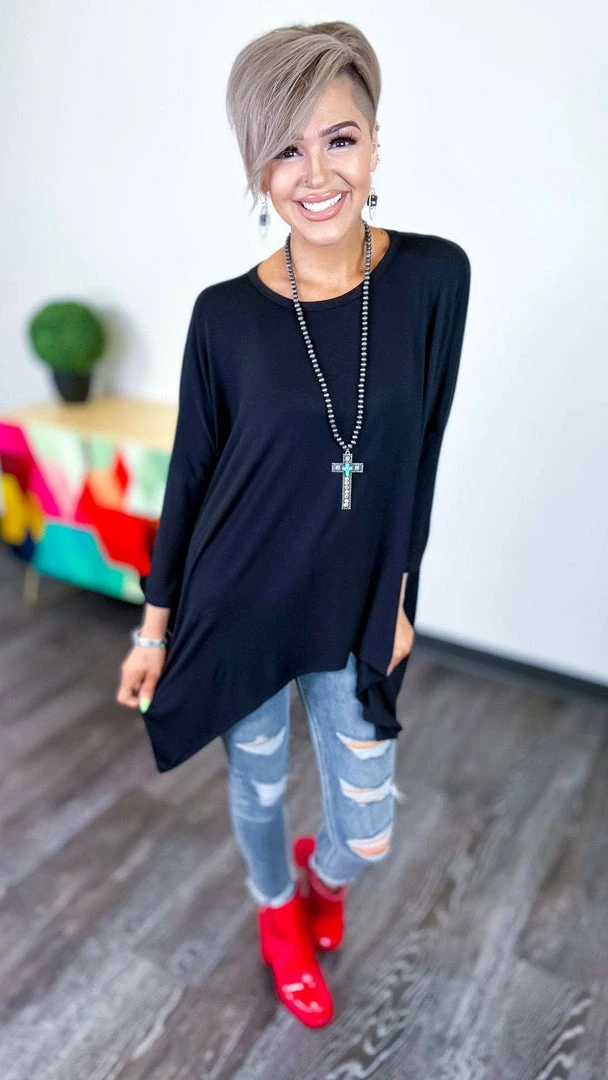 The ZigZag Stripe Black Stay Original Top TOPS & TUNICS