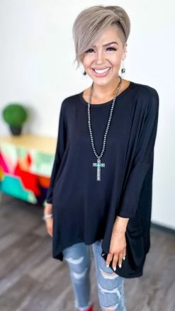 The ZigZag Stripe Black Stay Original Top TOPS & TUNICS