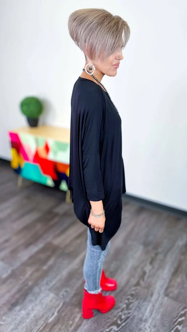 The ZigZag Stripe Black Stay Original Top TOPS & TUNICS