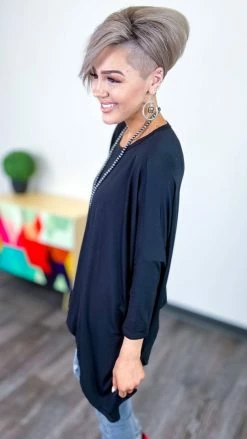 The ZigZag Stripe Black Stay Original Top TOPS & TUNICS