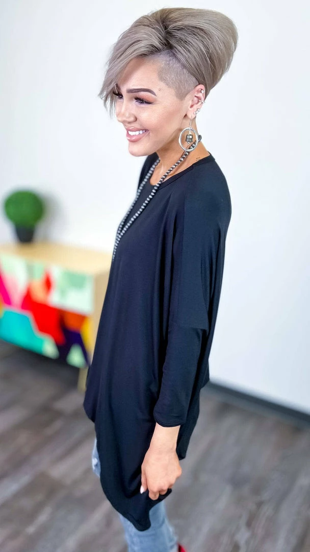 The ZigZag Stripe Black Stay Original Top TOPS & TUNICS