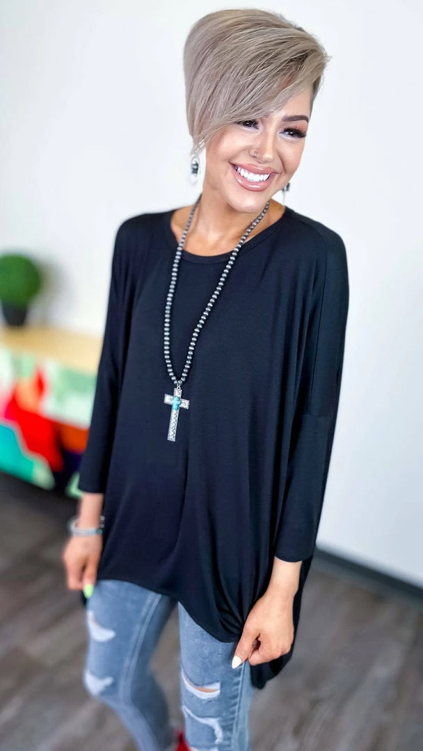 The ZigZag Stripe Black Stay Original Top TOPS & TUNICS