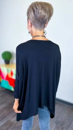 The ZigZag Stripe Black Stay Original Top TOPS & TUNICS