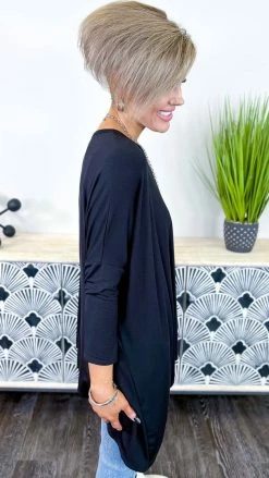 The ZigZag Stripe Black Stay Original Top TOPS & TUNICS