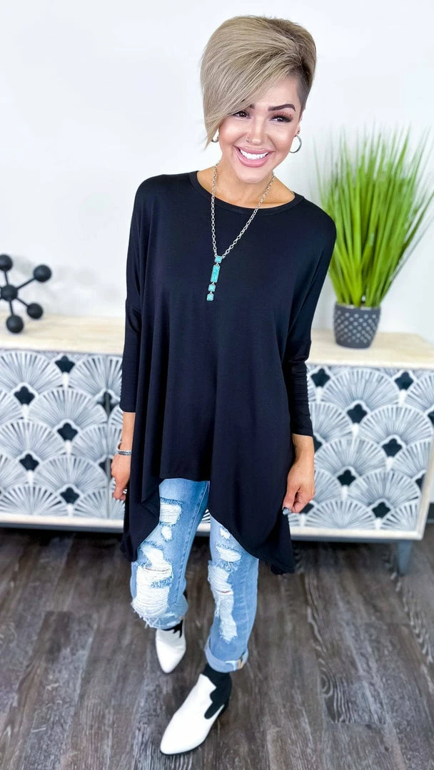 The ZigZag Stripe Black Stay Original Top TOPS & TUNICS