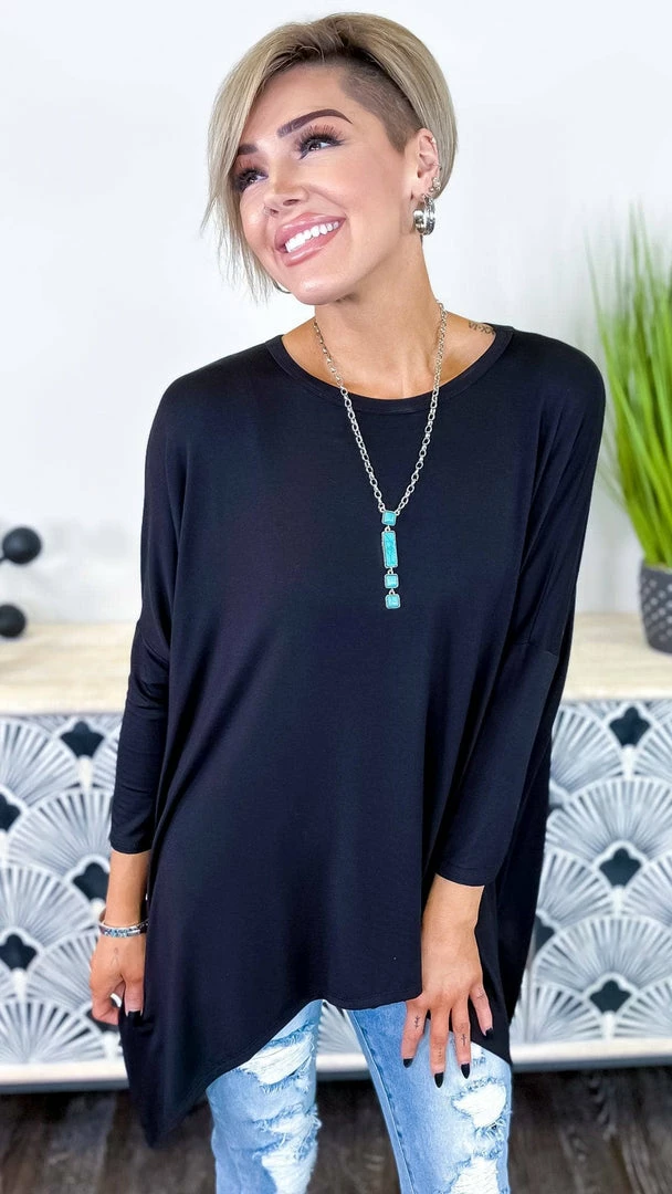 The ZigZag Stripe Black Stay Original Top TOPS & TUNICS