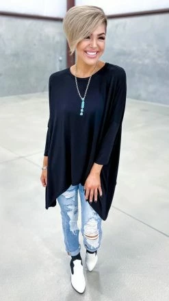 The ZigZag Stripe Black Stay Original Top TOPS & TUNICS