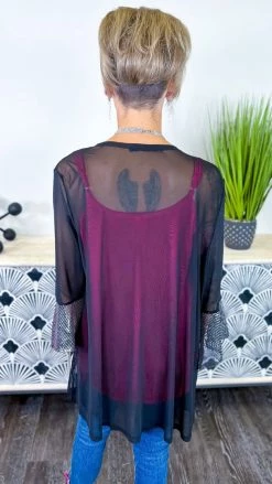 Origami Black Step Above Simple Cardigan