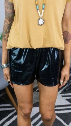 The ZigZag Stripe Black Style Diva Shorts