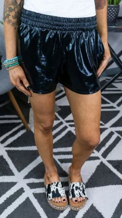 The ZigZag Stripe Black Style Diva Shorts