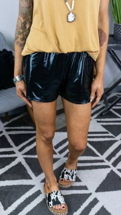 The ZigZag Stripe Black Style Diva Shorts