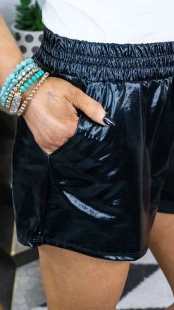 The ZigZag Stripe Black Style Diva Shorts