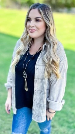 The ZigZag Stripe Black Style Leader Tank TOPS & TUNICS