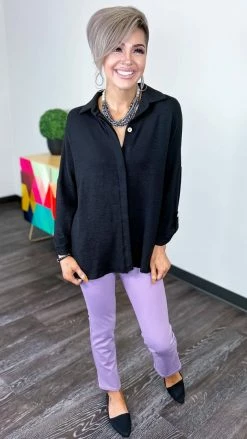 The ZigZag Stripe TOPS & TUNICS Black Sweet Impressions Top