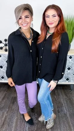 The ZigZag Stripe TOPS & TUNICS Black Sweet Impressions Top