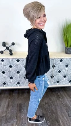 The ZigZag Stripe Black Sweet Nothing Top TOPS & TUNICS