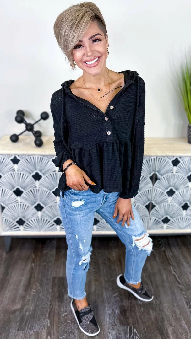 The ZigZag Stripe Black Sweet Nothing Top TOPS & TUNICS