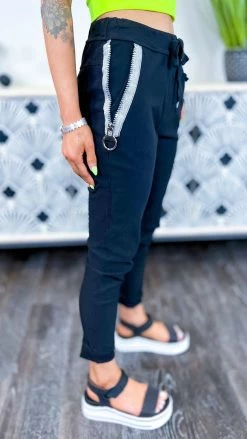 Tempo Paris Black Too Stylish Jogger Pants BOTTOMS