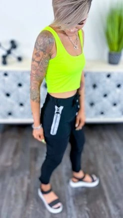 Tempo Paris Black Too Stylish Jogger Pants BOTTOMS