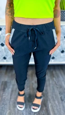 Tempo Paris Black Too Stylish Jogger Pants BOTTOMS